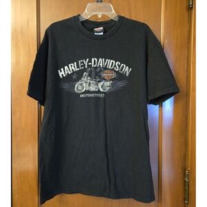 Men's Harley Davidson T Shirt Size XL 2016 San Antonio, TX Black With Graphic